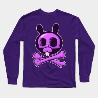 The Bunny of Death - Skull and Bones (and Teeth) Long Sleeve T-Shirt